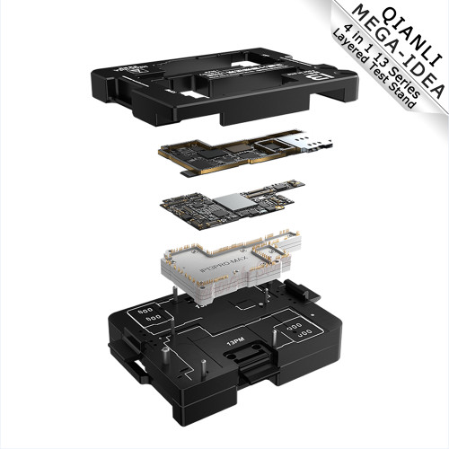 Motherboard Layered Test Stand QIANLI MEGA-IDEA 4 in 1 Double-side Middle Layered Test Frame For IP 13 Series 13 Pro Max 13 Mini