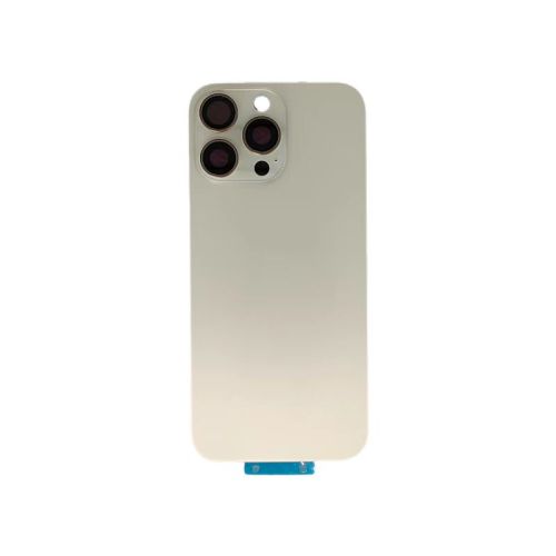 For iPhone 16 Pro Back Glass Cover Replacement Big Camera Hole comes with Sapphire Camera Frame Magnet