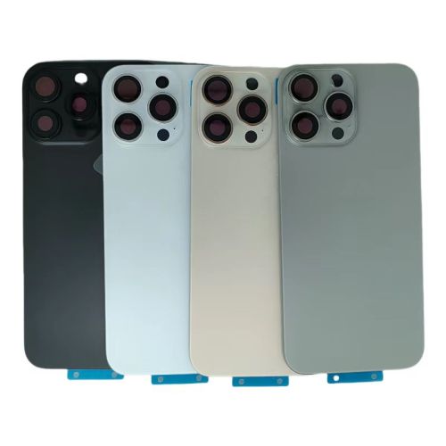 For iPhone 16 Pro Max Back Glass Cover Replacement Big Camera Hole comes with Sapphire Camera Frame Magnet