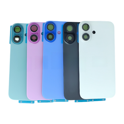 For iPhone 16 Plus Back Glass Cover Replacement Big Camera Hole comes with Sapphire Camera Frame Magnet