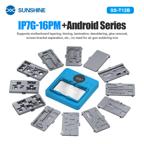 SUNSHINE SS-T12B Multi-functional Universal Heating Platform for Android and IP7-16PM Motherboard Layered Fit Separation Station