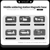 Wylie BGA Reballing Stencil Middle Layer Planting Tin Platform for iPhone X-16 Pro Max Motherboard Middle Frame Repair tools set