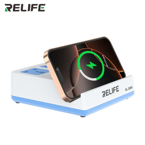 Relife RL-309H QC&PD Integrated Fast Charger 72W Desktop Smart Socket With 15W Wireless Charging For Mobile Phone Tablet Laptops
