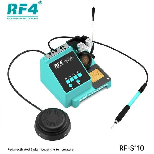 RF4 RF-S110 Intelligent BGA Rework Solder Station Soldering Heat Air Gun For Mobile Phones PCB SMD SMT Welding Repair tools kit