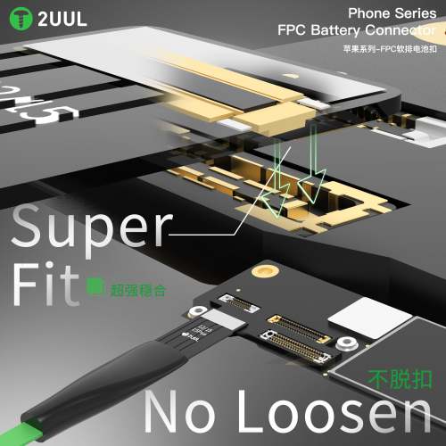 2UUL BT03 FPC Soft Row Battery Buckle  High-Quality Battery Replacement Tools for iPhone 6-16 Pro Max, Foldable Soft Row kits