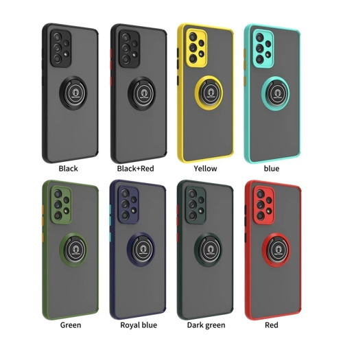 For Samsung Galaxy Z Fold3 Z Flip4  5 6 A02 03 A54 5G  M 23 33 Magnetic Ring Matte Case For Galaxy A53 A34 A14 A13 A33 A52 A51 A32 A73 A72 A71 A52S Shockproof Funda