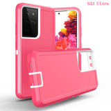 3 IN1 For Samsung Galaxy S25 S23 S22 S21 S20 S24 ULTRA S10 Plus Note 20 10 9 8 Heavy Duty Shockproof Armor dustproof Phone Case