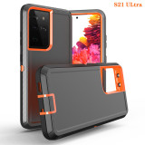 3 IN1 For Samsung Galaxy S25 S23 S22 S21 S20 S24 ULTRA S10 Plus Note 20 10 9 8 Heavy Duty Shockproof Armor dustproof Phone Case