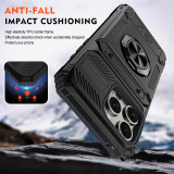 Cards Holder Hybrid Defender Case for iPhone 17air 16 15 Pro Max 15 14 13 11 Magnetic Ring Stand Funda iPhone 15 Pro 14 Plus