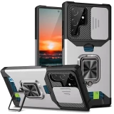 Shockproof Armor for Samsung Galaxy A56 A36 A26 A16 A06 A15 A25 A35 A55 5G A14 A34 A53 A54 A72 A82 4G Case Cover Card Magnetic With Ring