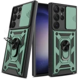 Armor Rotate With Ring Stand Camera Lens Anti-Scratch Case For Samsung Galaxy  S23 S22 Ultra S21 S20 Plus FE N20 N20U Cover