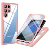 360 Clear Case for Samsung Galaxy S21 S22 S23 Plus Ultra A13 A53 A33 A73 A23 A54 5G A71 A82 M22 M33  M52 M53  Core 5G Screen Full Protection Cover