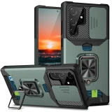 Shockproof Armor for Samsung Galaxy A56 A36 A26 A16 A06 A15 A25 A35 A55 5G A14 A34 A53 A54 A72 A82 4G Case Cover Card Magnetic With Ring