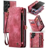 Flip Leather Wallet Cover For Samsung Galaxy S25 S24 Ultra S23 FE S22 S21 S20 S10 Plus  Note 10 Note 20 Ultra Card Slot Magnetic Lanyard Phone Case