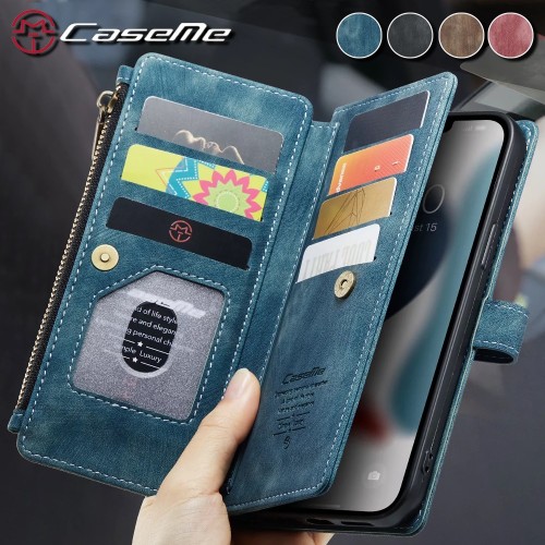 Vintage Card Holder Leather Wallet Case for iPhone 17 Air 16 11 12 13 14 15 Pro Max Mini XR XS Max 8 7 6s Plus SE 2020 2022 Storage Cover