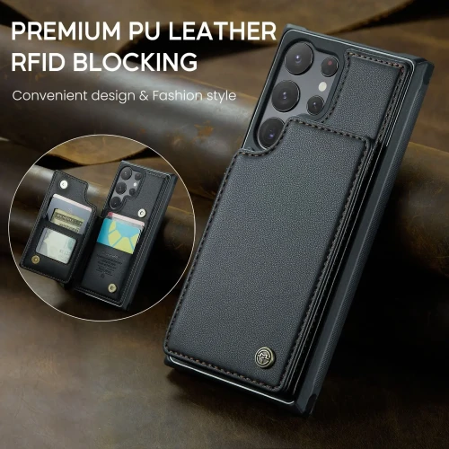 2IN1 Magnetic Flip Leather Phone Case for Samsung Galaxy S25 S24 S23 22 Ultra Plus FE Wallet Cards Shockproof Protect Back Cover