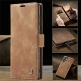 For Samsung Galaxy S25 S24 Ultra S23 S22 S21+ S10Plus S20FE Wallet Leather Flip Cover Shockproof Multi-Card Slots Wallet Holder