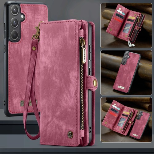 Detachable Wallet Leather Lanyard Phone Case For Samsung Galaxy A70 A15 A12 A13 A14 A25 A05S A35 A55 4G 5G Cover Card Slots Coque Etui Hoesje