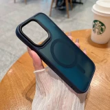 Luxury Wireless Charge Magsafe Transparent Phone Case For iPhone 17 Air 11 12 13 14 15 16 Pro Max Plus Magnetic Matte Bumper Cover