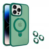 For Magsafe Wireless Charge Magnetic Kickstand Case for iPhone 17 Air 16 15 14 Plus 13 12 11 Pro Max Shockproof Bumper Matte Clear Cover