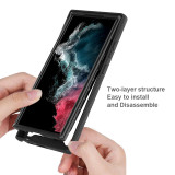 PET Front Screen Protector Armor Shockproof Case For Samsung Galaxy S25 S24 S23 Ultra S22 Plus  S24 FE  Transparent Back Cover