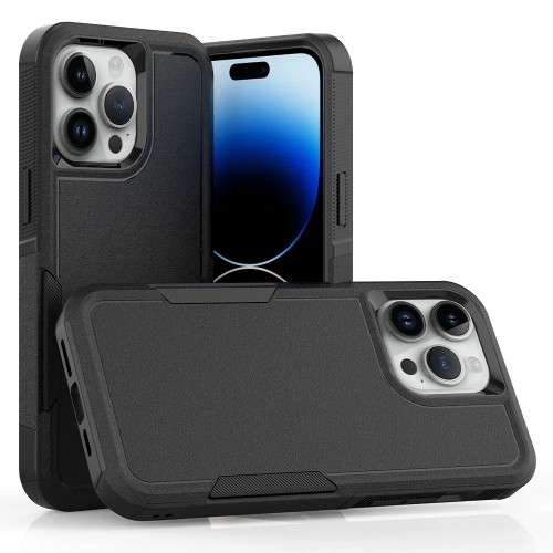 Armor Shockproof Phone Case For iPhone 16 11 12 13 14 15 Pro Max XS XR X XSMAX SE 8 7 6 Plus TPU Bumper Hard Plastic Back Cover