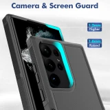 Heavy Duty Armor Rugged Shockproof Phone Case for Samsung Galaxy S25 Ultra S24 Plus S23 FE S22 S21 TPU+PC Otter Back Cover Box