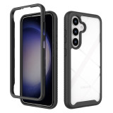 Double Protective Border Case For Samsung Galaxy S24 S23 FE Ultra S22 S21 Plus S10 A12 A13 A14 A15 A52 A53 A54 Fashion Cover