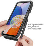 PET Screen Protector Shockproof Case For Samsung Galaxy A15 A25 A05S A05 A04S A04 A14 A24 A34 A54 A13 A23 A33 A53 A73 Back Cover