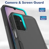 Hybrid Rugged Armor Shockproof Phone Case For Samsung Galaxy A72 A25 5G A35 A55 A15 A05S A14 A24 A34 A54 A04S TPU Plastic Back Cover