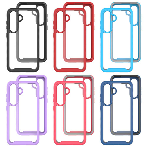 Double Protective Border Case For Samsung Galaxy S24 S23 FE Ultra S22 S21 Plus S10 A12 A13 A14 A15 A52 A53 A54 Fashion Cover