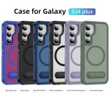 Galaxy S25 S24 S23 S22 Plus/S25+ Magnetic Case,Fit For MagSafe, Drop Protection,Slim Fit For Samsung Galaxy S24/S25 Case Built-in Kickstand