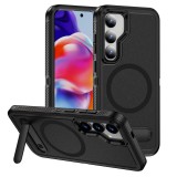 Galaxy S25 S24 S23 S22 Plus/S25+ Magnetic Case,Fit For MagSafe, Drop Protection,Slim Fit For Samsung Galaxy S24/S25 Case Built-in Kickstand