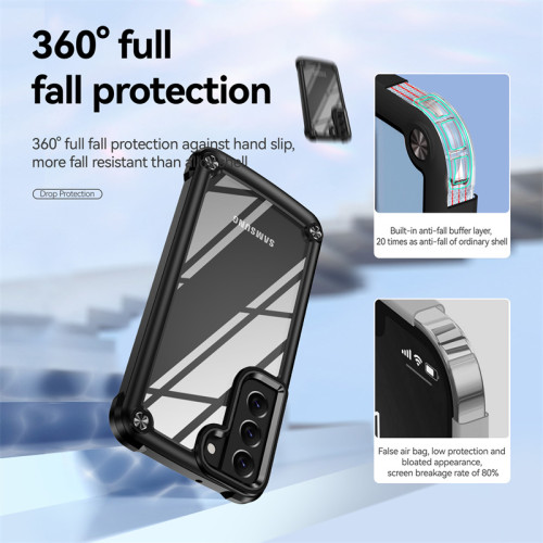 Original Defender Armor Soft Frame Case For Samsung Galaxy S25 S24 S23 S22 S21 Plus Ultra A05 A06 A12 A14 A15 A16 A24 A32 A34 A35 A52 A54 A55 Shockproof Clear Funda