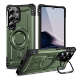 Military Armor Phone Cases For Samsung galaxy S25 Ultra S24 FE S23 Plus A06 A16 A15 A35 A14 A54 A34 A52 A56 TPU Shockproof Magnetic Case