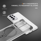 Clear Magnetic Case For Samsung S21 S22 S23 S24 S25 Ultra Note 20 Ultra Wireless Charging Magsafe Transparent Anti fall Cover