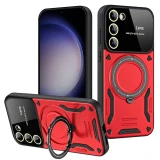 Magsafe Magnetic Adsorption Case For Samsung S25 S24 S23 S22 Ultra S23 Plus S23 + Hard Metal Rotating Ring Car Holder Cover