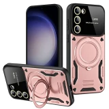 Magsafe Magnetic Adsorption Case For Samsung S25 S24 S23 S22 Ultra S23 Plus S23 + Hard Metal Rotating Ring Car Holder Cover