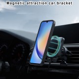 Magsafe Magnetic Adsorption Case For Samsung A03 A03S A04 A04E A05 A05S A06 A12 A13 A14 A15 A16 A22 A23 A24 A25 A26 A32 A33 A34 A35 A36 A50 A52 A53 A54 A55 A56 Galaxy Hard Camera Protection Metal Rotating Ring Car Holder Cover