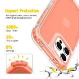 3 IN 1 Military Grade Protection Phone Case For iPhone 17 Air 16 15 14 Plus 13 12 Pro Max 11 Case Transparent Shockproof Armor Cover