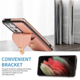 Long lanyard Flip Leather Phone Case For Samsung Galaxy S25 S24 FE S23 Ultra S22 Plus S21 S20 S10 Note 10+ Note 20 Ultra Wallet Card Cover Coque