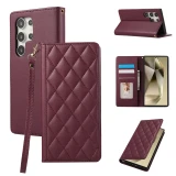 Wrist Strap Leather Phone Case For Samsung Galaxy A05 A06 A12 A13 A14 A15 A16 A21 A22 A23 A25 A32 A33 A34 A35 A36 A42 A51 A52 A53 A54 A55 A56 A71 A72 4G 5G  Wallet with Card Holder Cove