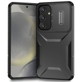 Case For Samsung Galaxy S25 S24 S23 S22 S21 FE Cover  Plus Ultra A05 A05S A14 A15 A16 A25 A26 A34 A35 A36 A54 A55 4G 5G Military Antiskid Camera Lens Slide Cover SamsungS24 Case