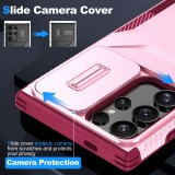 Case For Samsung Galaxy S25 S24 S23 S22 S21 FE Cover  Plus Ultra A05 A05S A14 A15 A16 A25 A26 A34 A35 A36 A54 A55 4G 5G Military Antiskid Camera Lens Slide Cover SamsungS24 Case