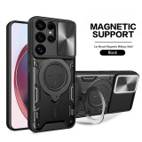 For Samsung Galaxy S25 S24 S23 S22 S21 S20 Note 20 Ultra 5G Z Flip Z Fold4 5 6 Case Car Holder Ring Phone Case For Samsung S25 + Plus S 25 Ultra Slide Camera Armor Back Cover