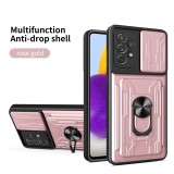 Shockproof Armor Case For Samsung A05 A06 A12 A13 A14 A15 A16 A20 A21 A22 A23 A24 A25 A26 A31 A32 A33 A34 A35 A36 A51 A52 A53 A54 A55 A56 A71 A72 A73 M14 M33 M51 M52 M53 M55 Card Holder Stand Cover