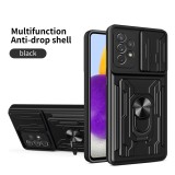 Shockproof Armor Case For Samsung A05 A06 A12 A13 A14 A15 A16 A20 A21 A22 A23 A24 A25 A26 A31 A32 A33 A34 A35 A36 A51 A52 A53 A54 A55 A56 A71 A72 A73 M14 M33 M51 M52 M53 M55 Card Holder Stand Cover