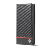 Carbon Fiber Flip Case For Samsung S25 S24 S23 S21 S22 S20 S10 S9 S8Plus Note20 Ultra Leather Wallet Phone Cover