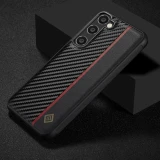 Carbon Fiber Leather Case For Samsung Galaxy S25 S24 S23 S22 Ultra S21 S20 FE S10 Plus Note 10 20 Ultra Shockproof Microfiber Cover