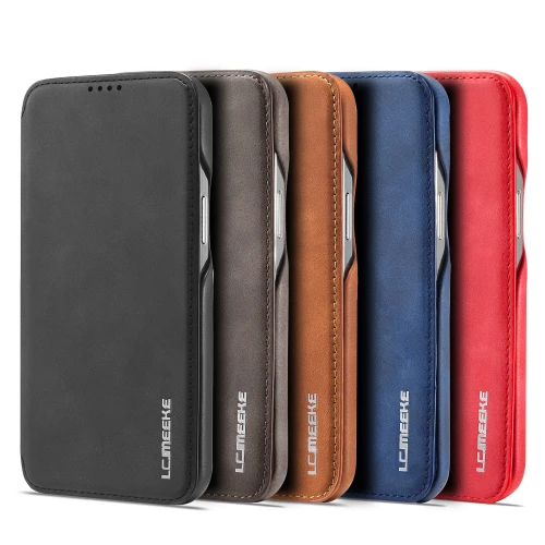 Leather Flip Wallet Magnetic Cover For iPhone 16 Pro Max 14 15 13 12 Mini 11 XS X XR 6 7 8Plus SE 2022 Case Slim Card Slots Book Bag